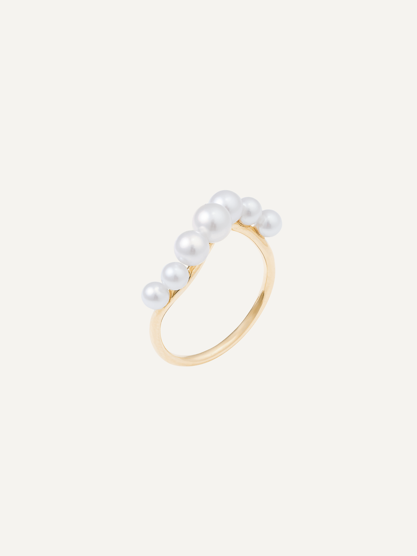 Moonlight wave ring