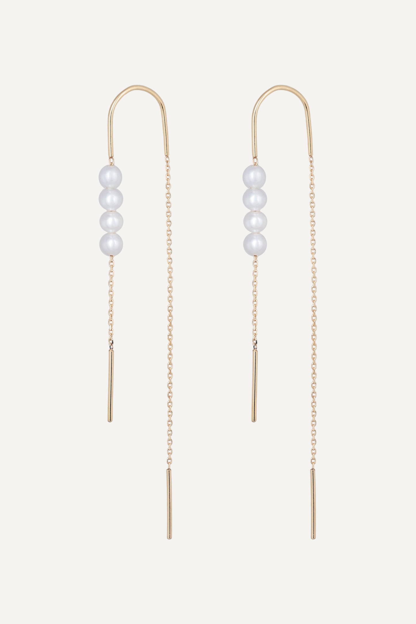 Galaxy Long Gold Vermeil Earrings