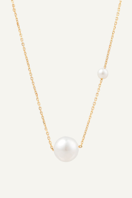 Double Pearl Galaxy Necklace
