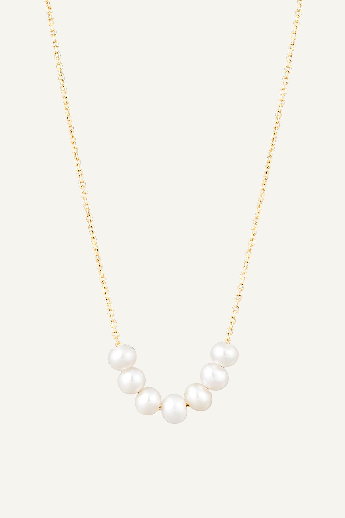 Moon Seven Pearls Necklace