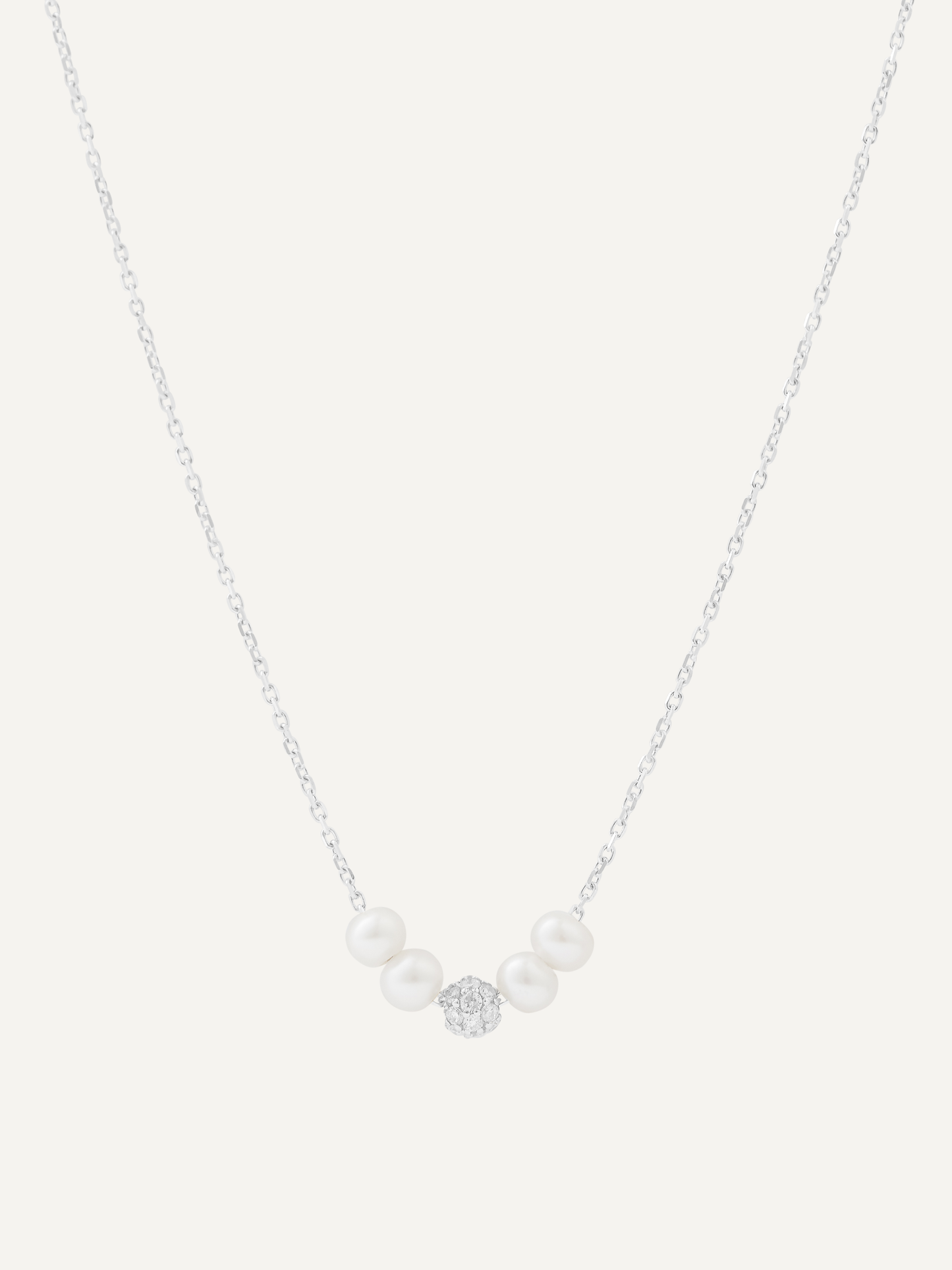 DIAMOND BALL WHITE PENDANT