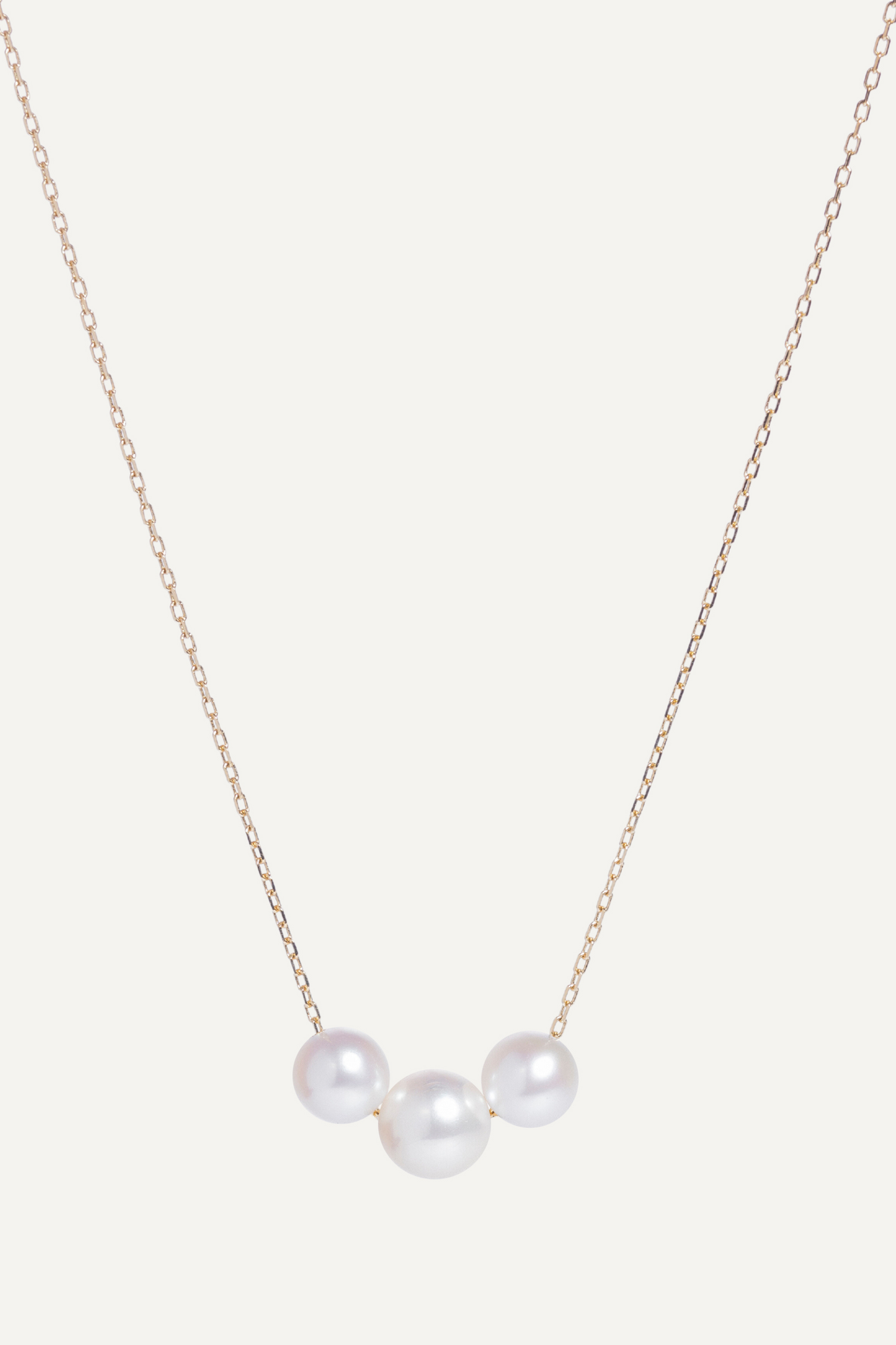 Moon Trinity Necklace Gold