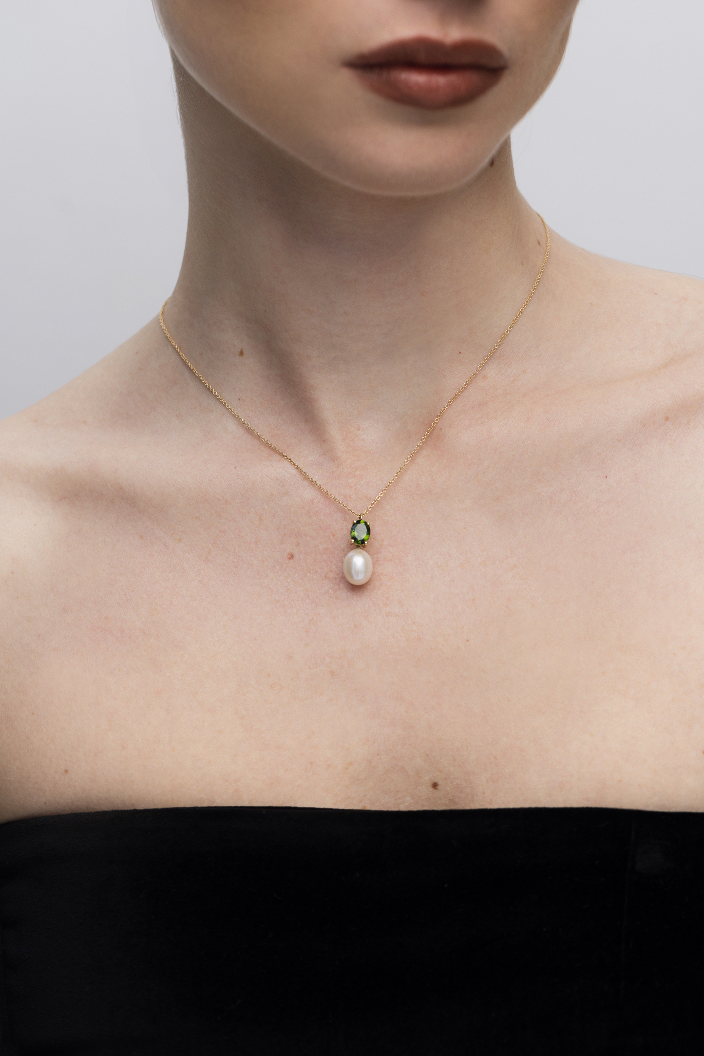 Gioia Green Tourmaline Necklace