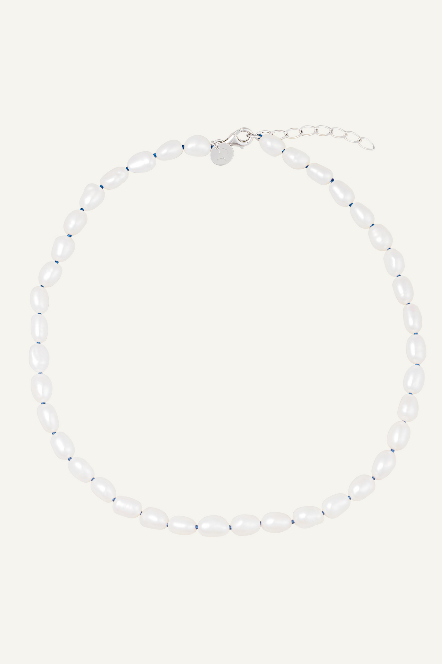 BAROQUE PEARL NECKLACE & Colored Thread