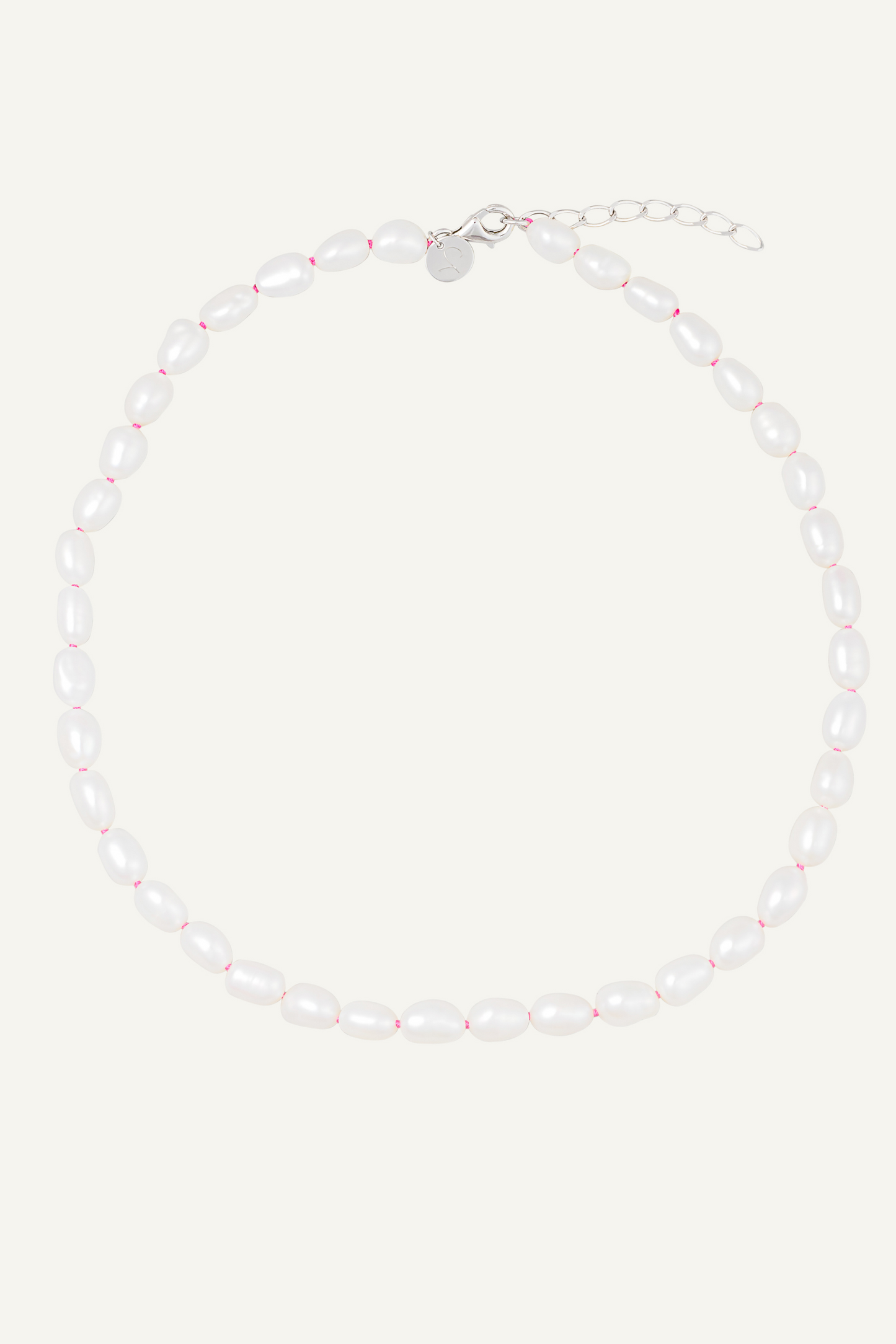 BAROQUE PEARL NECKLACE & Colored Thread
