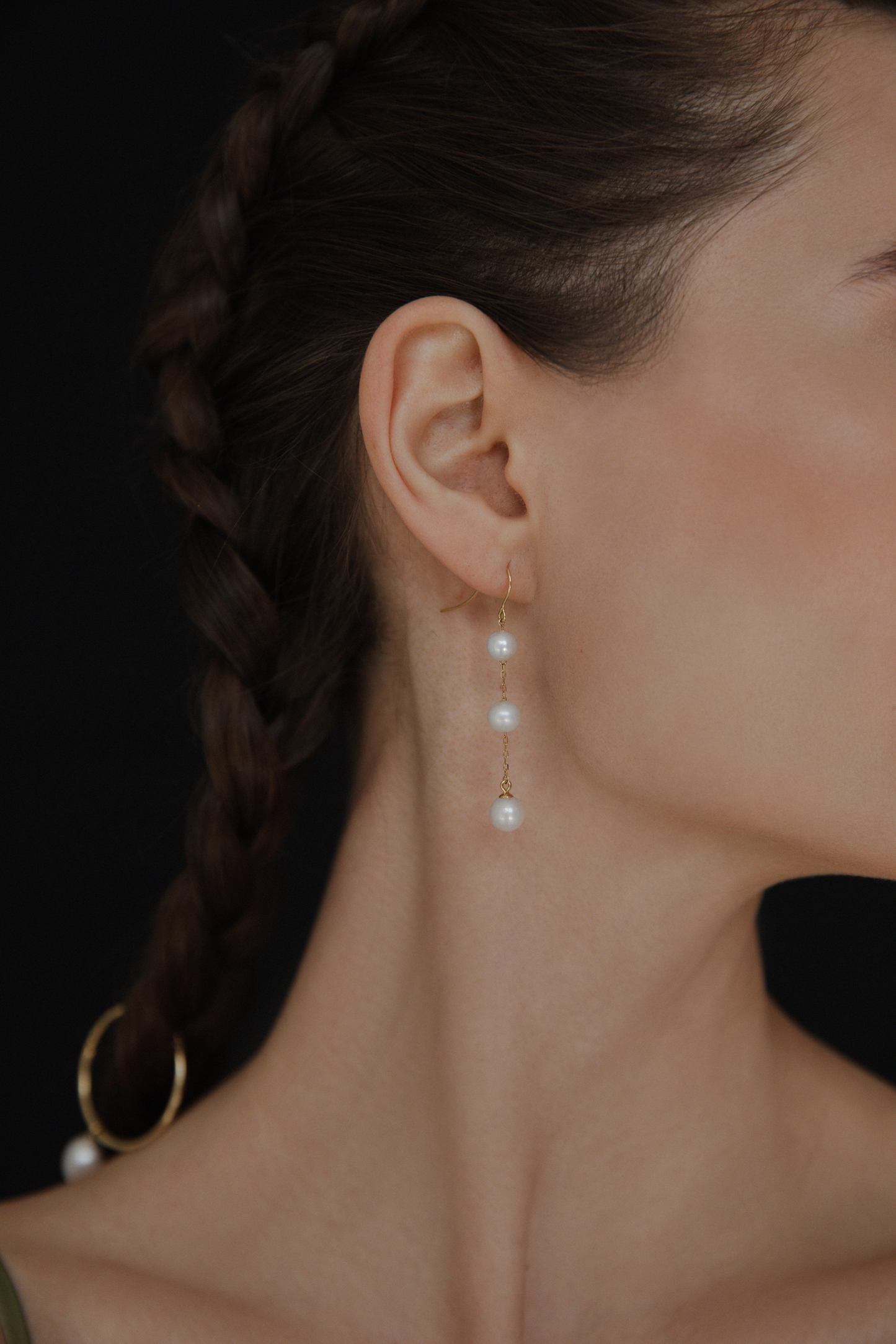 Capri Hook Gold Earrings