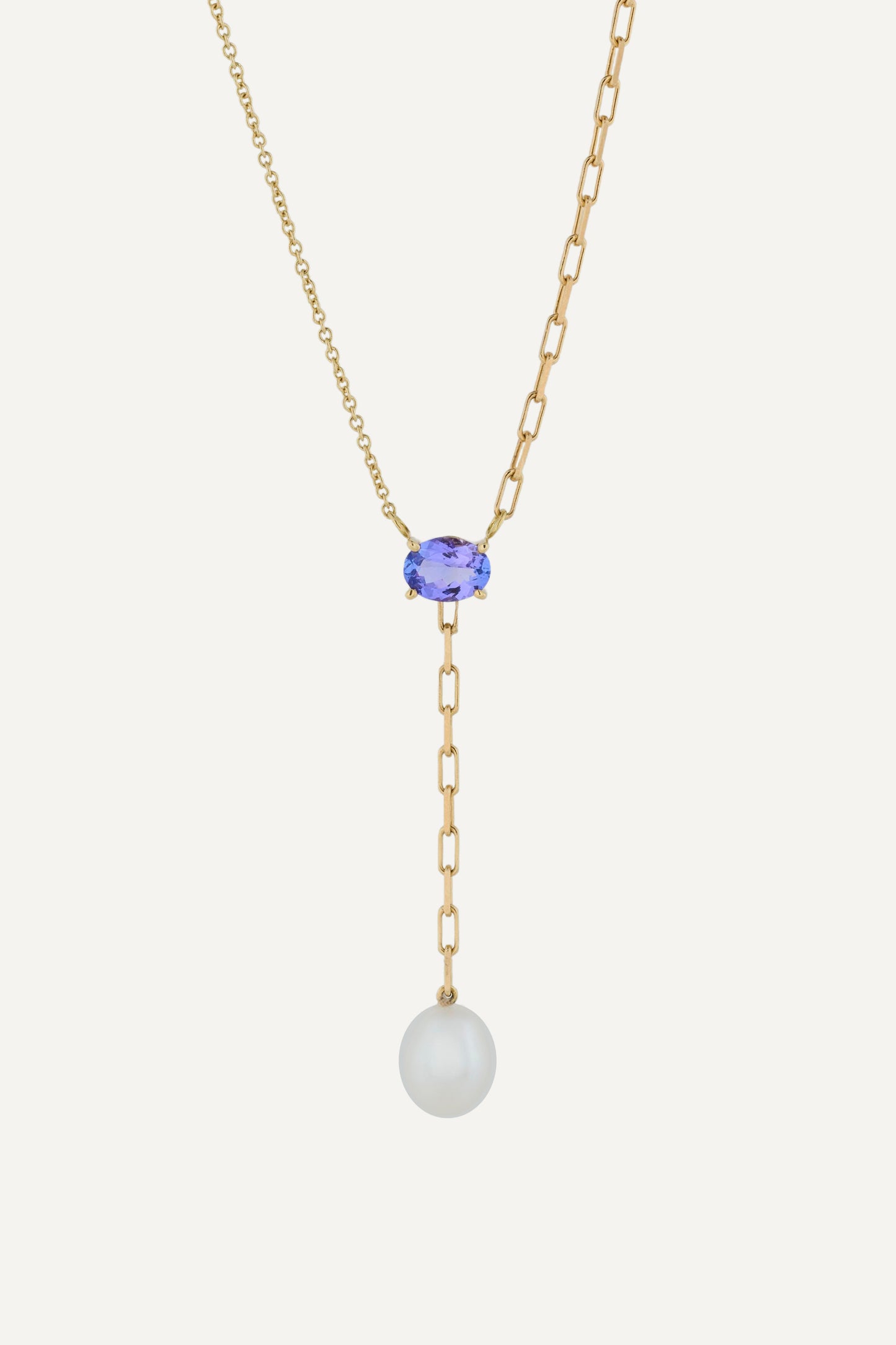 Gioia Tanzanite Lariat Necklace