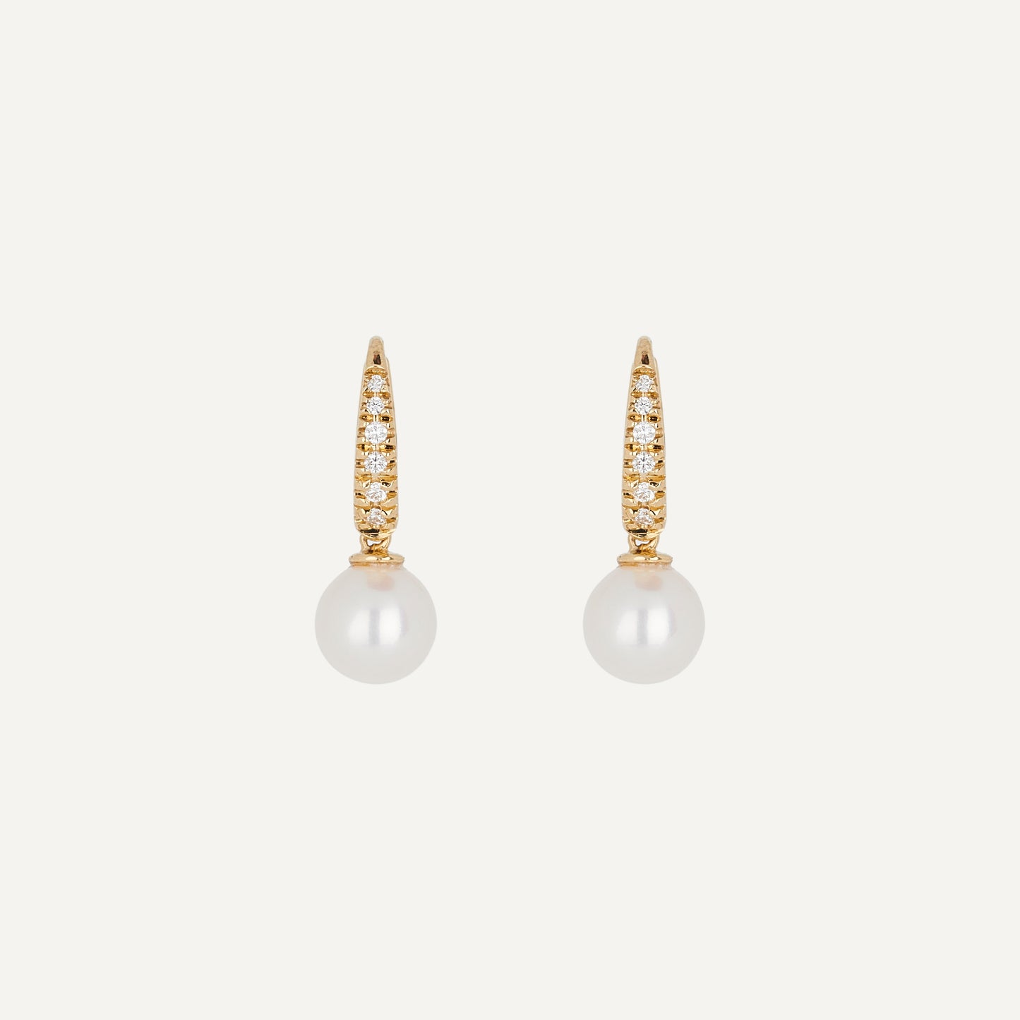 Mini Diamond Huggie Earrings