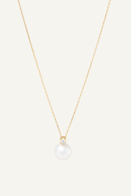 Diamond Pearl Necklace