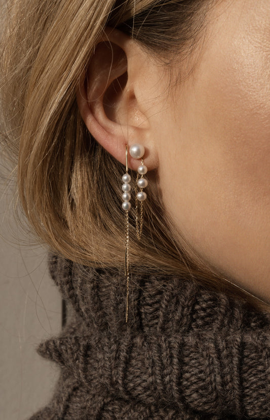 Galaxy Long Gold Earrings