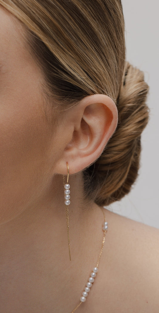 Galaxy Long Gold Earrings