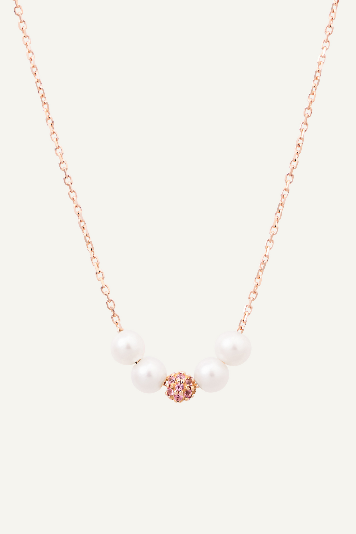 PINK QUARTZ BALL PENDANT
