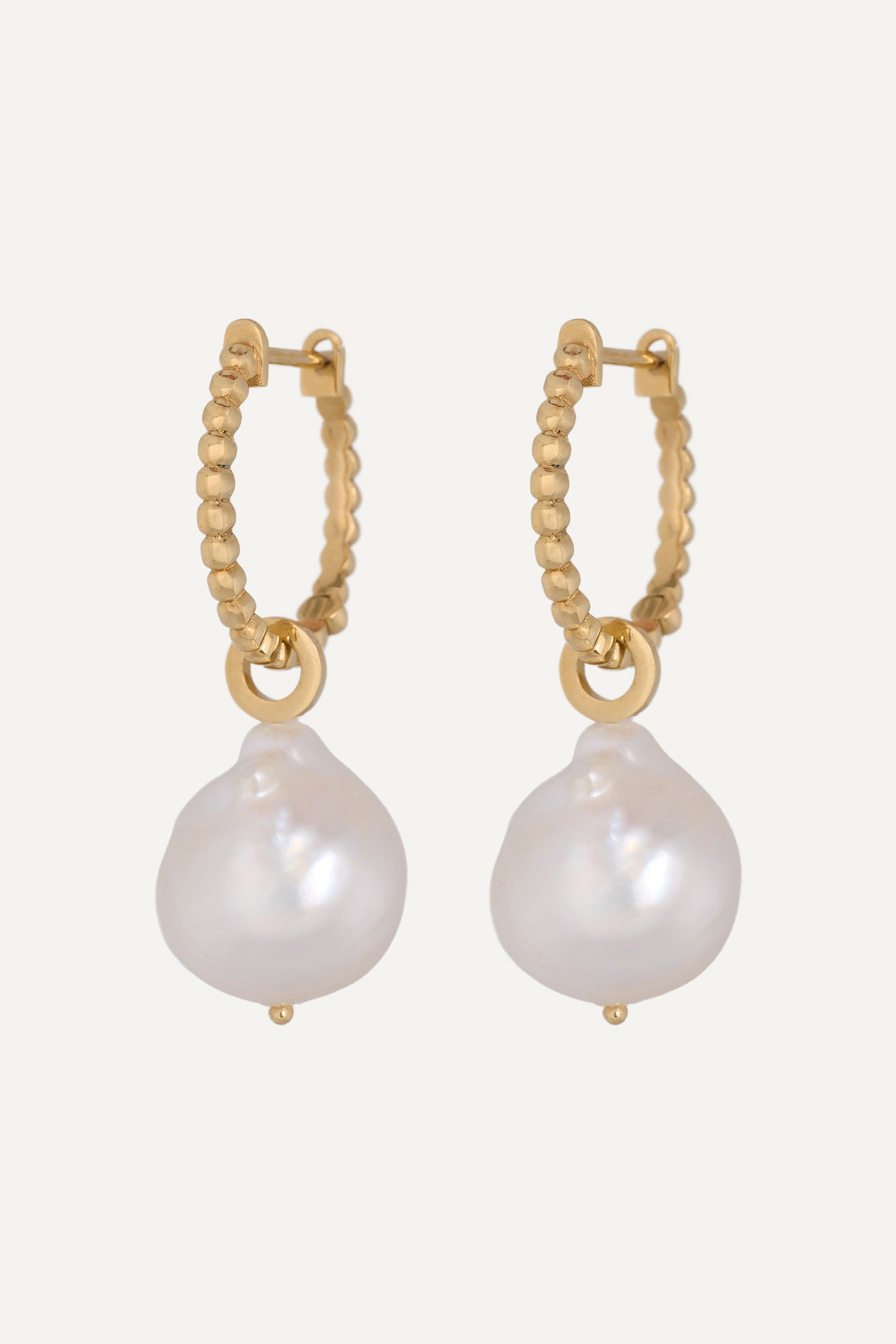 Baroque Beaded Hoops