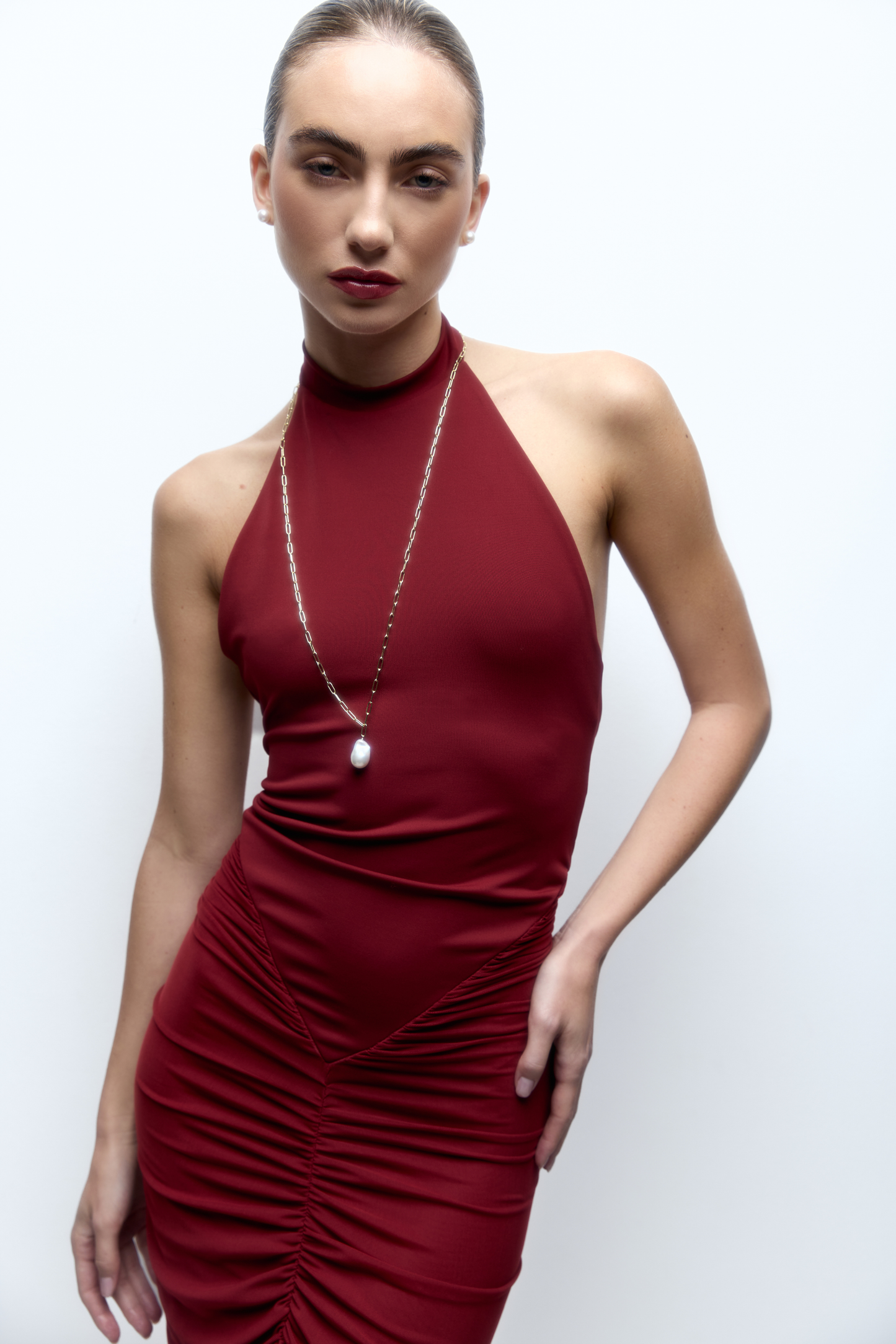 Nerano Long Vermeil Necklace