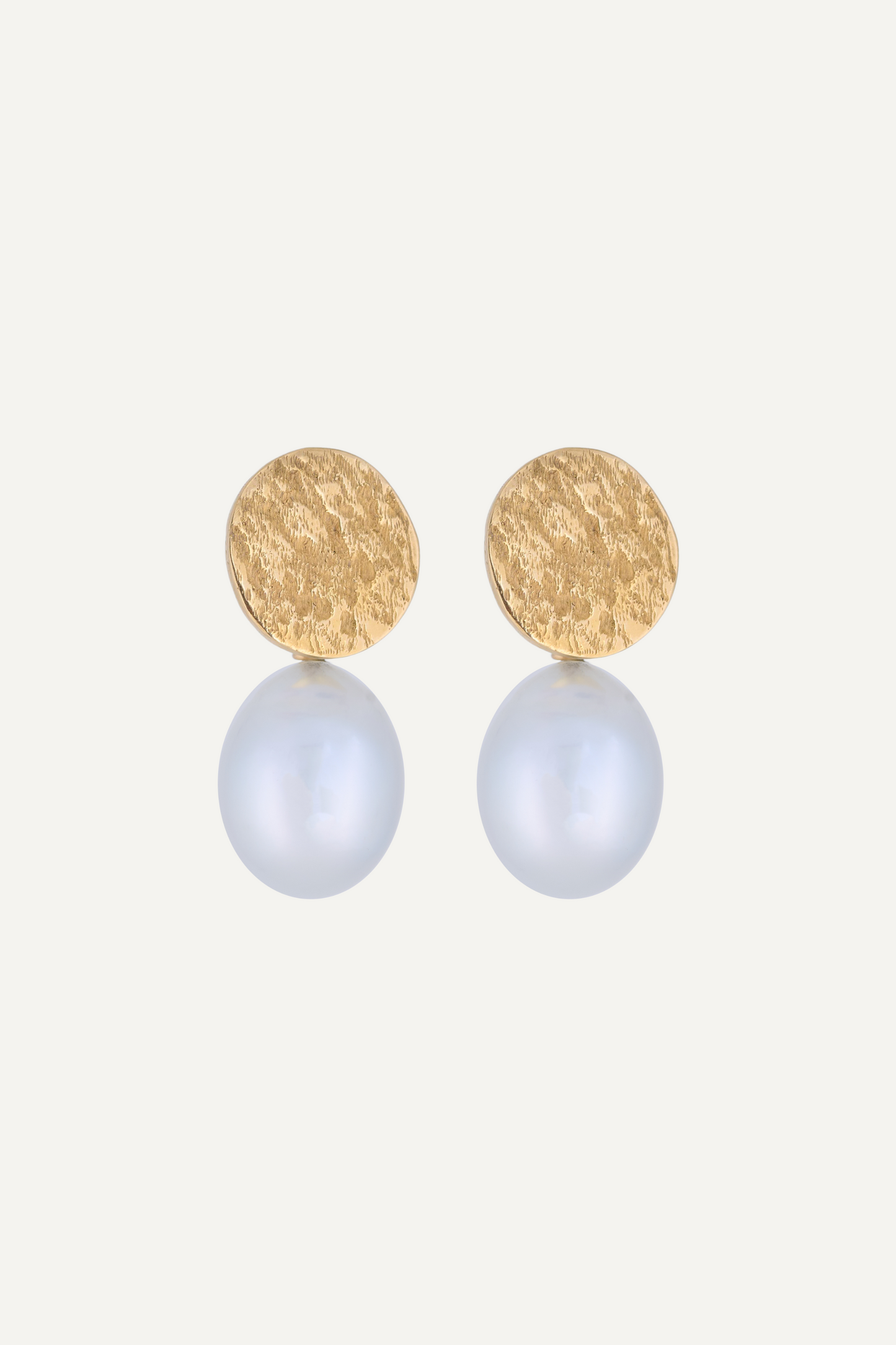 Sea Coin Gold Earrings