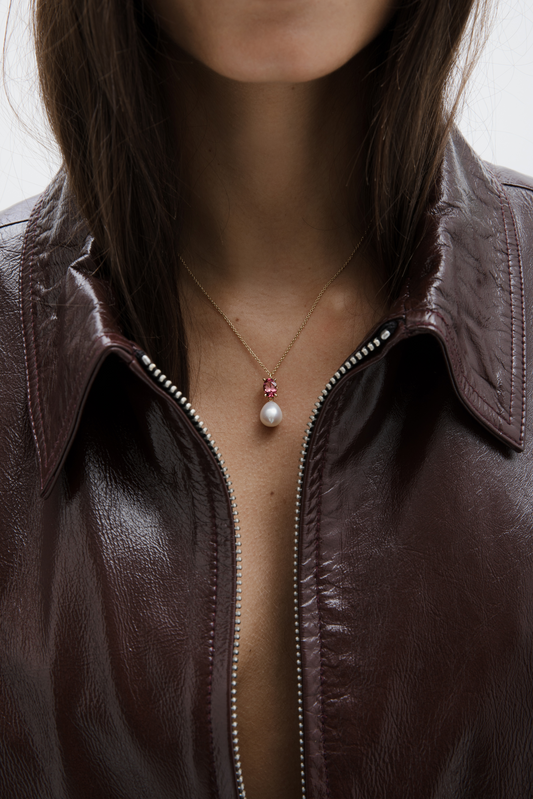 Gioia Pink Tourmaline Necklace