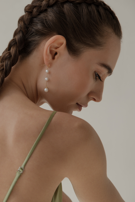 Capri Hook Gold Earrings