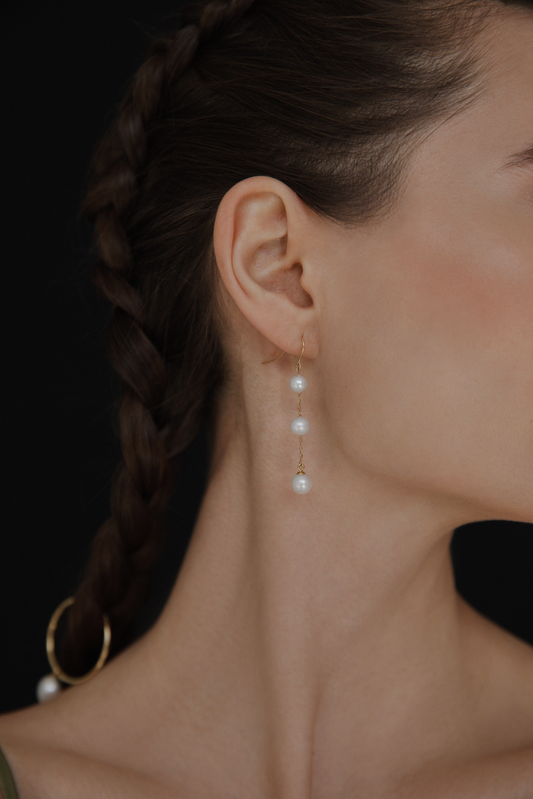 Capri Hook Vermeil Earrings