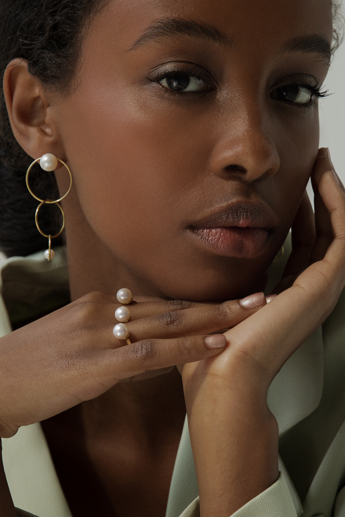 Filo Di Luna Trio Hoop Earrings