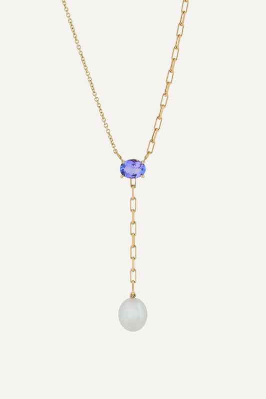 Gioia Tanzanite Lariat Necklace