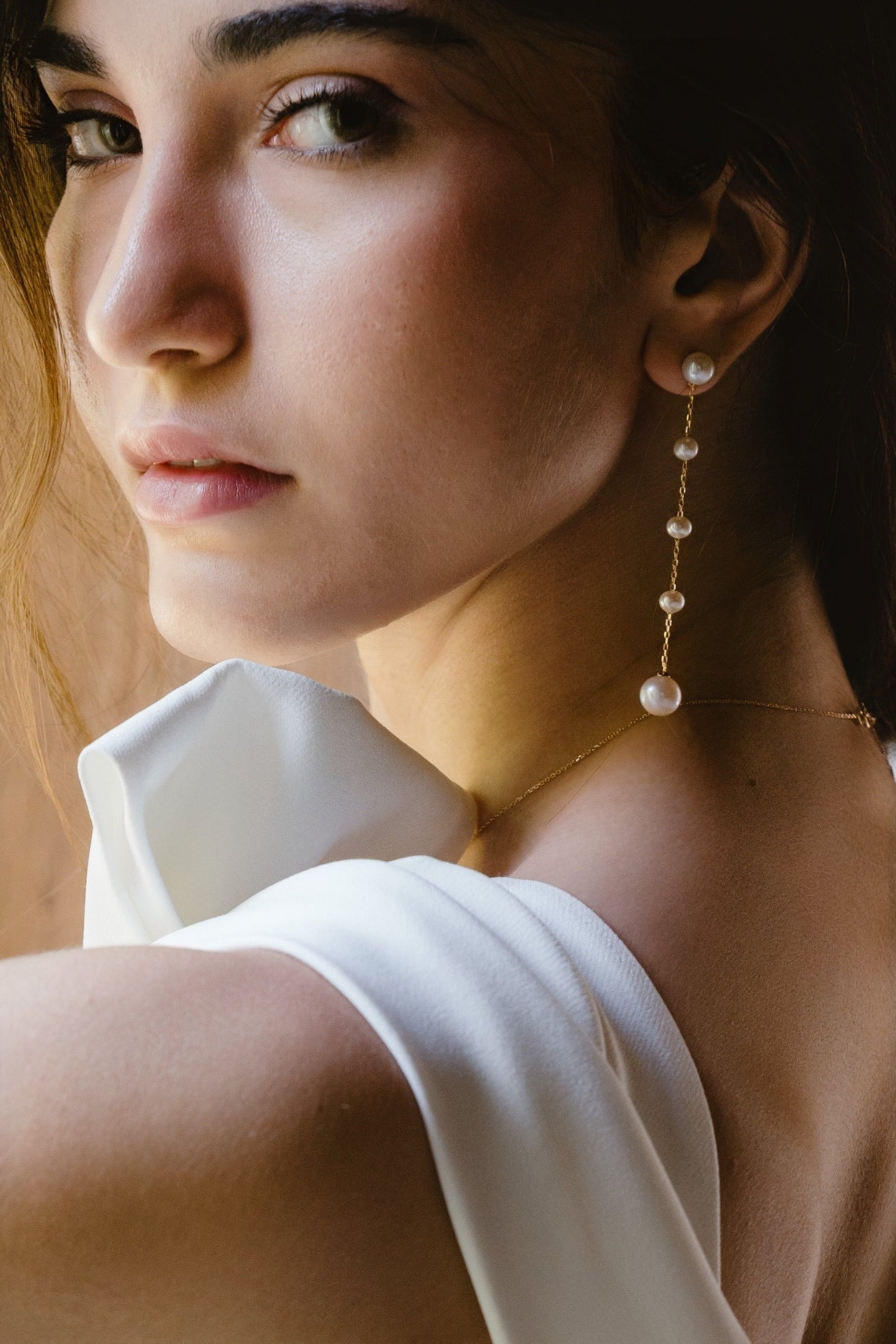Boucles d'oreilles longues Capri